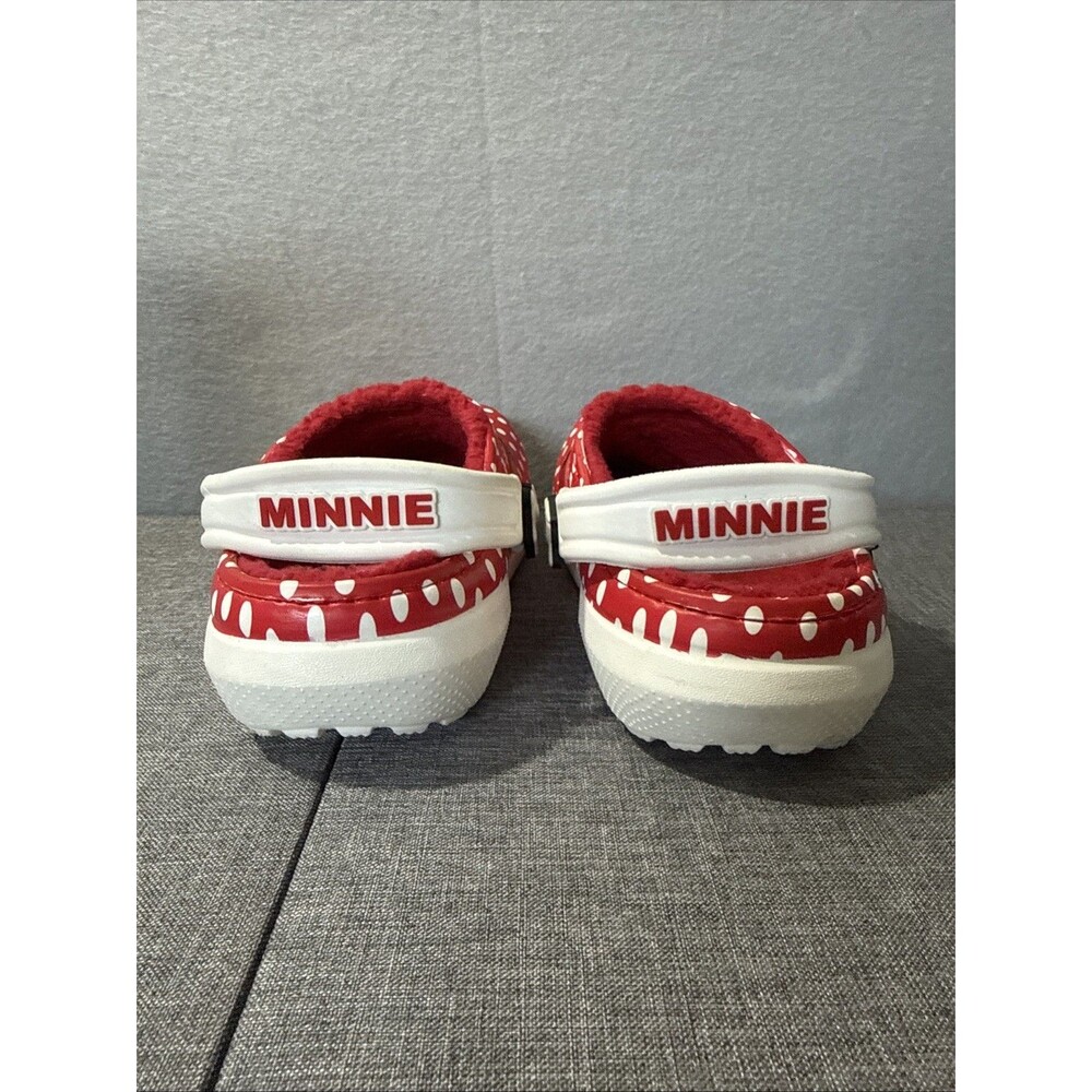 Crocs Classic Disney Minnie Mouse Fleece Lined Clogs Kids J3 - Picture 6 of 10